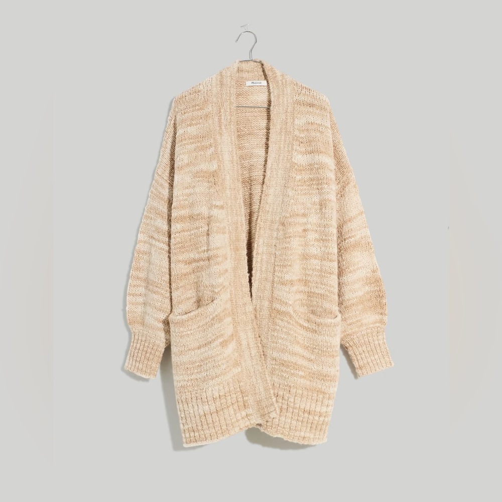 NWT Madewell Space-Dyed Long Cardigan Sweater Size Small